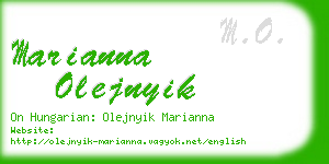 marianna olejnyik business card